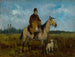 Caballero a caballo con galgos - Jan Chełmiński — vista de la obra