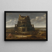 La torre de Babel - Jan Christiaensz Micker — cuadro enmarcado en la pared
