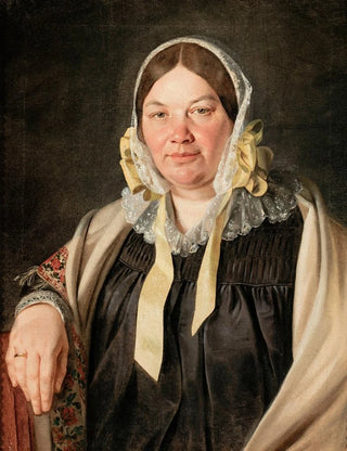Jan Chrucki - Portrait of Aleksandra Bbnowska ne Cybulska painters motherinlaw.webp