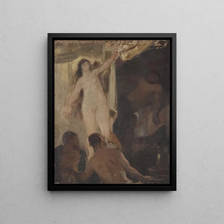 Jan Cigliski - Academic sketch of nudes.webp