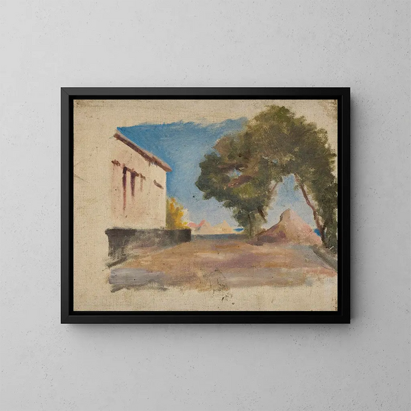 La Crimea desde el viaje a Crimea - Jan Cybis — cuadro enmarcado en la pared