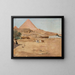 desert and pyramid motif from the Egypt trip - Jan Cybis — framed artwork on a wall