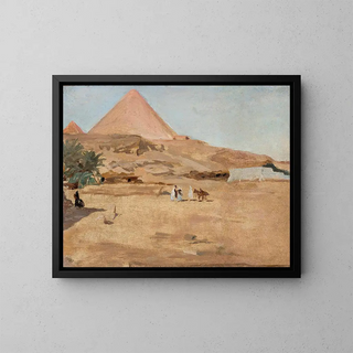 Jan Cigliski - Desert and pyramid motif From the journey to Egypt.webp