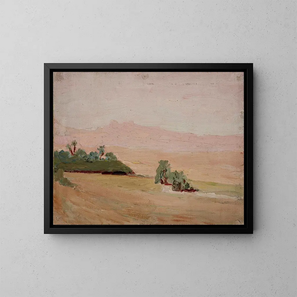 Desierto - Jan Cybis — cuadro enmarcado en la pared