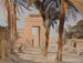 Entrada del templo de Karnak durante el viaje a Egipto - Jan Cybis — vista de la obra