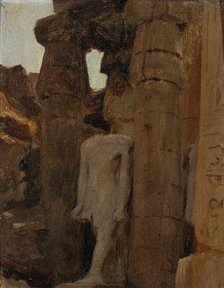 Jan Cigliski - Fragment of a temple in Luxor From the journey to Egypt.webp
