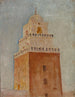 Kairouan el Minarete de la Mezquita del Barbero - Jan Cybis — vista de la obra