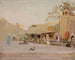 Mercado en Bukhara, del viaje en Turkestán - Jan Cybis — vista de la obra