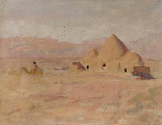 Jan Cigliski - Monument on the Kyrgyz tomb in the steppe From the journey to Turkestan.webp
