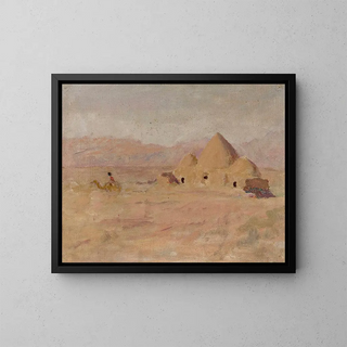 Jan Cigliski - Monument on the Kyrgyz tomb in the steppe From the journey to Turkestan.webp