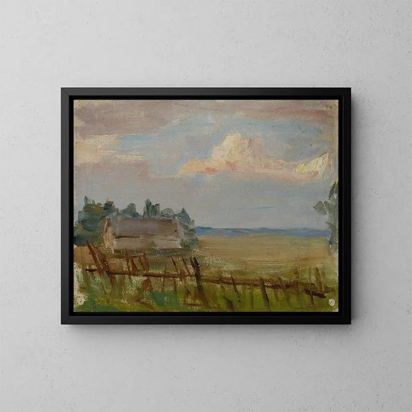 Études du Nord: Les nuages de la nuit blanche - Jan Cybis — framed artwork on a wall