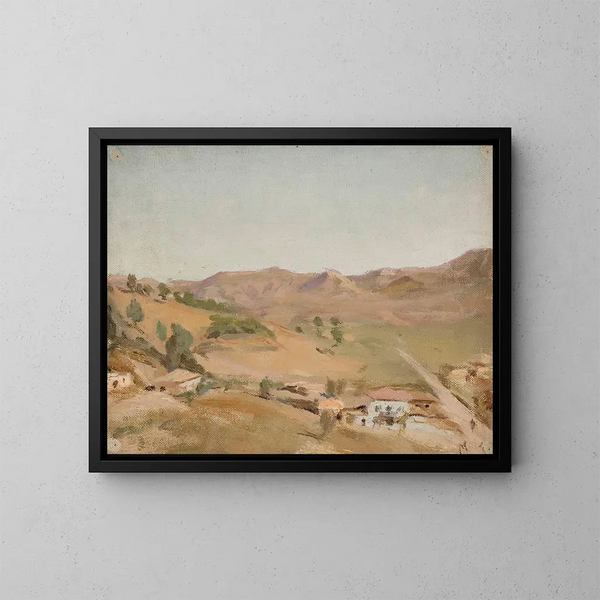 Olympia, from the trip to Greece - Jan Cybis — framed artwork on a wall