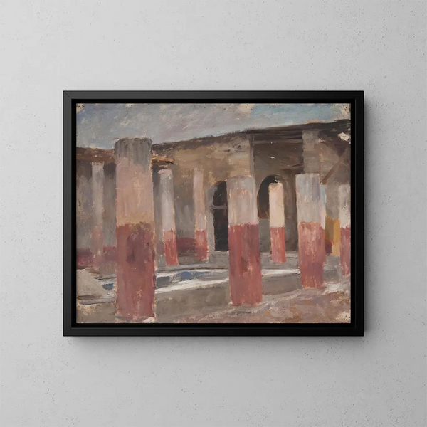 Pompeya - Jan Cybis — cuadro enmarcado en la pared
