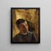 Retrato de Alexandre Lensky 1847-1908 artista ruso - Jan Cybis — cuadro enmarcado en la pared