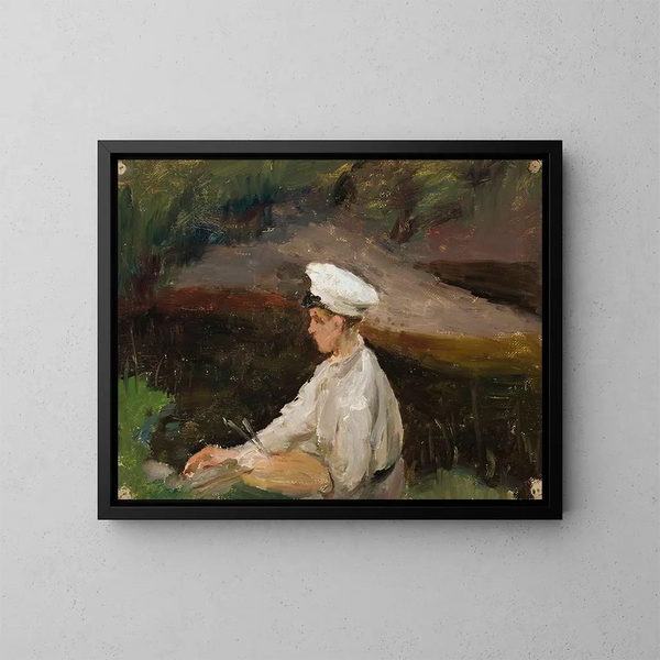 Portrait of Alexandre Rubtsov - Jan Cybis — framed artwork on a wall