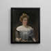 Retrato de la baronesa Stackelberg - Jan Cybis — cuadro enmarcado en la pared