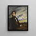 Retrato de Frédéric Chopin - Jan Cybis — cuadro enmarcado en la pared