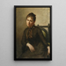 Retrato de Helena Piltz nacida Rymowicz - Jan Cybis — cuadro enmarcado en la pared