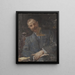 Retrato de M. Berlin - Jan Cybis — cuadro enmarcado en la pared