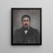 Retrato de Sigma Syromyatnikov - Jan Cybis — cuadro enmarcado en la pared