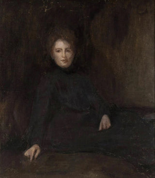 Jan Cigliski - Portrait of Wanda Szwengruben ne Cigliska artists sister.webp
