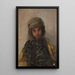 Retrato de una judía del viaje en Crimea - Jan Cybis — cuadro enmarcado en la pared
