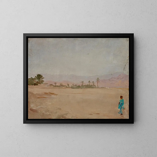 Desierto del Sahara - Jan Cybis — cuadro enmarcado en la pared