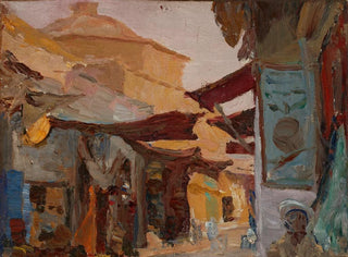 Bazaar de Smyrne - Jan Cybis — vista de la obra