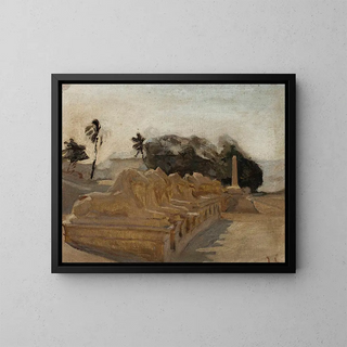 Jan Cigliski - Sphinx Alley temple of AmunRe in Karnak From the journey to Egypt.webp