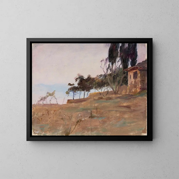 Study of the journey to Constantinople - Jan Cybis — framed artwork on a wall