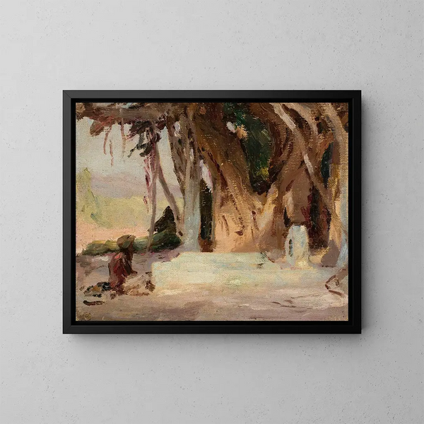 Study of the Journey to India - Jan Cybis — framed artwork on a wall
