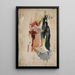 Study of a Flower - Jan Cybis — framed artwork on a wall