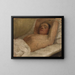 Estudio de una mujer acostada - Jan Cybis — cuadro enmarcado en la pared