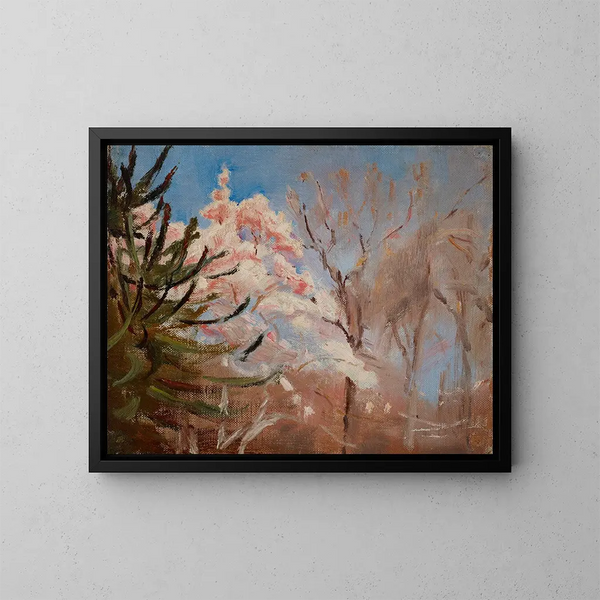 Spring in Sudak - Jan Cybis — framed artwork on a wall