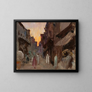 Jan Cigliski - Tanjore  street From the journey to India.webp
