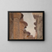 Capital del templo del viaje en Egipto - Jan Cybis — cuadro enmarcado en la pared