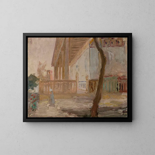 Fence of the Turkestan Mosque, from the journey to Turkestan - Jan Cybis — framed artwork on a wall