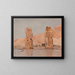 Dos estatuas del viaje en Egipto - Jan Cybis — cuadro enmarcado en la pared