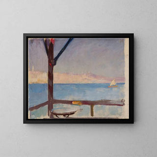 Jan Cigliski - View of Constantinople from the ship From the journey to Constantinople.webp