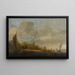 Paisaje fluvial - Jan Coelenbier — cuadro enmarcado en la pared