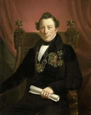 Jan Cornelis van Rossum - Portrait of Coenraad van Hulst Actor as President of the ArtsPromoting Company VW in Amsterdam so named after the founders Casper Vreedenberg and Jan van Well.webp