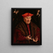 Retrato de Érard de la Marck - Jan Cornelisz Vermeyen — cuadro enmarcado en la pared