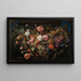 Guirnalda de flores y frutas - Jan Davidsz de Heem — cuadro enmarcado en la pared
