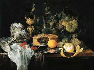Jan Davidsz de Heem - Sumptuous Still Life With Fruits Pie And Goblets.webp