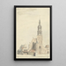 L'église de Buren - Jan Ekels l'Ancien — cuadro enmarcado en la pared