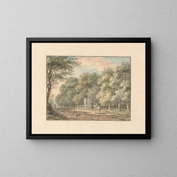 Sobre el camino de Amstelveen - Jan Evert Grave — cuadro enmarcado en la pared