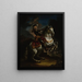 El elector Johann Wilhelm von Pfalz-Neuburg a caballo - Jan Frans van Douven — cuadro enmarcado en la pared
