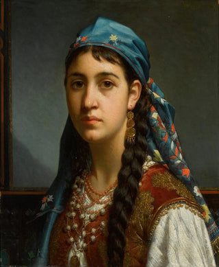 Jan Frederik Pieter Portielje - Girl with Blue Headscarf.webp