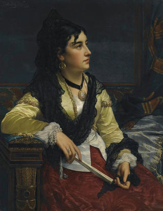 Jan Frederik Pieter Portielje - Girl with mantilla.webp