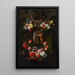 Alegorías de las Cuatro Estaciones rodeadas de guirnaldas de flores y frutas de temporada 2 - Jan Fyt — cuadro enmarcado en la pared